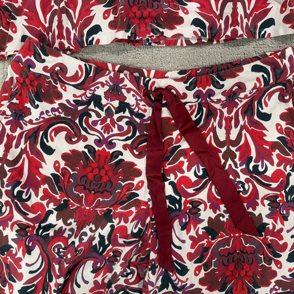 Soma Cool Nights Pajama Set with Notched Collar Top - Picture 6 of 7